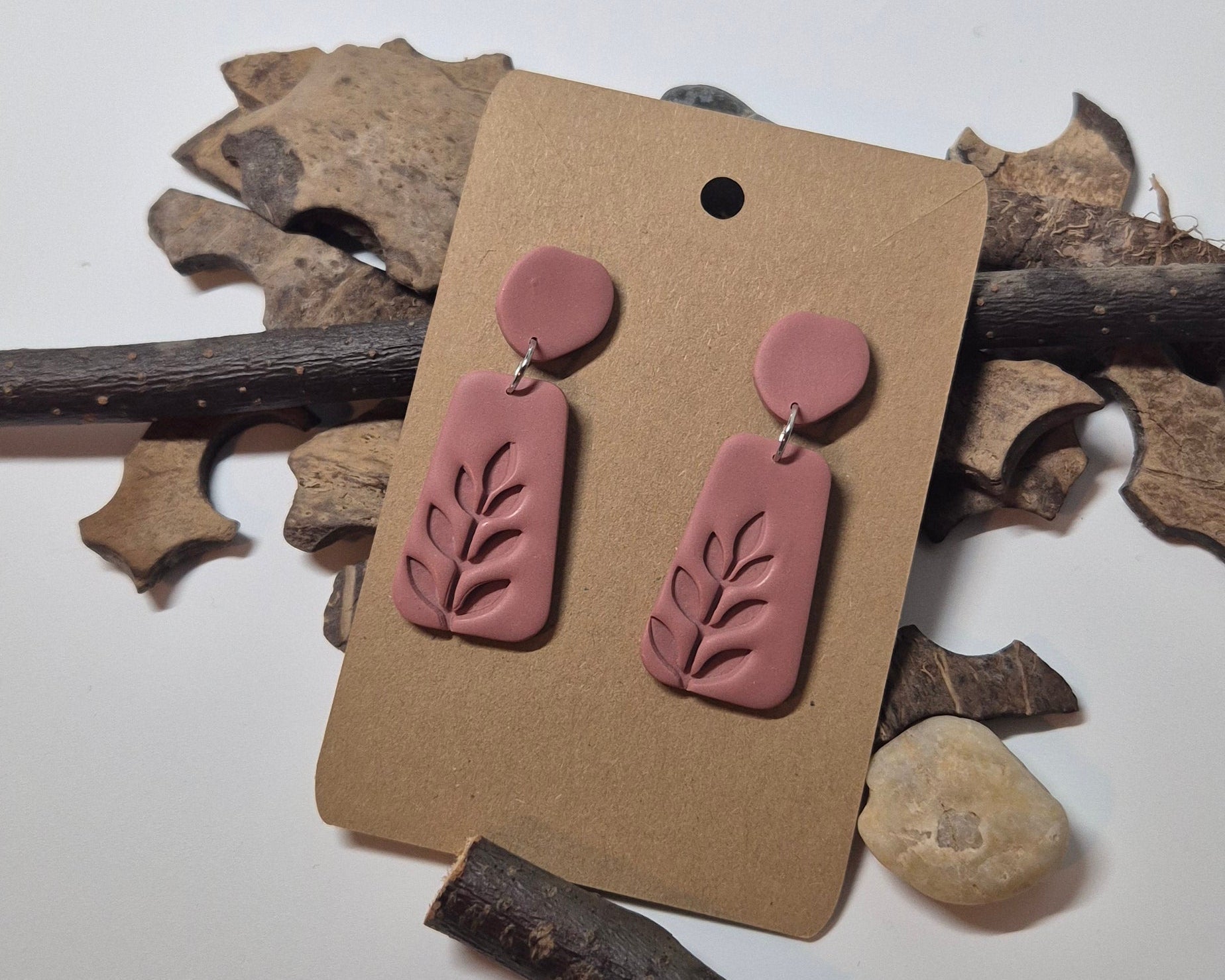 Rosé&Gold Organic Leaves