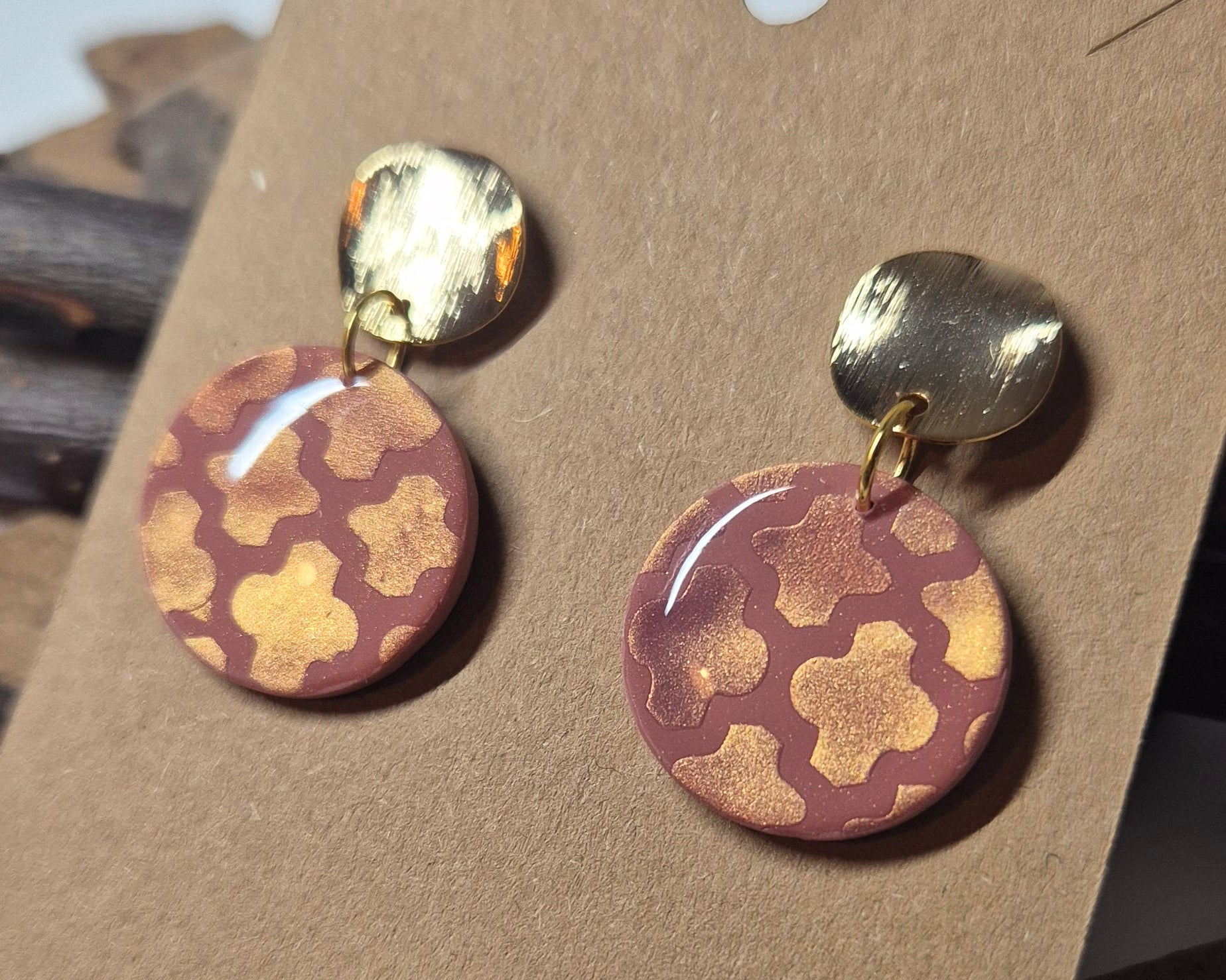 Rosé&Gold Elegant Circles