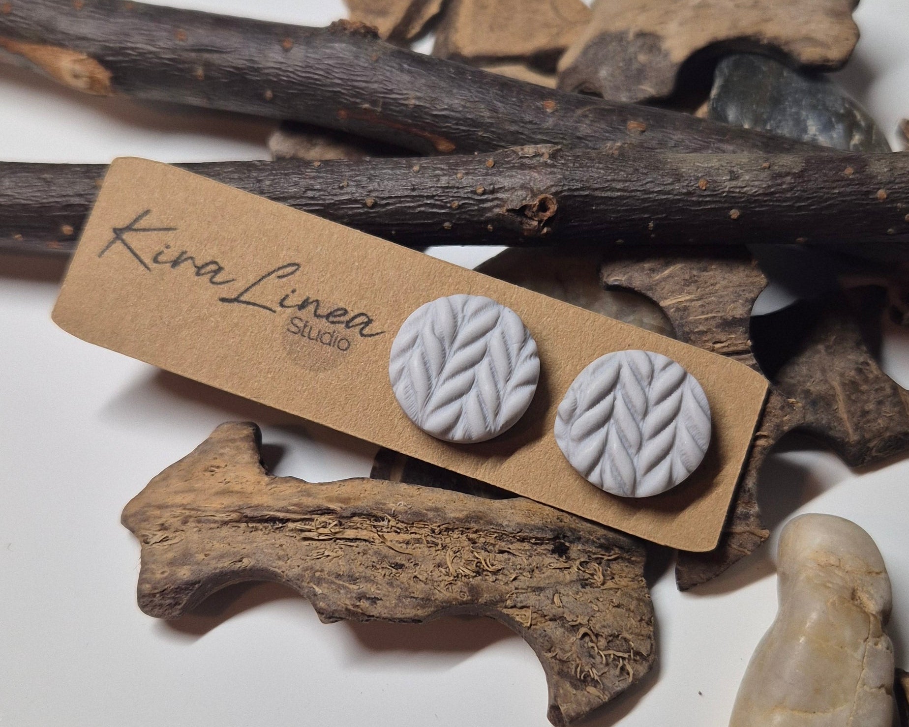 Cozy Knitted Stud Earrings