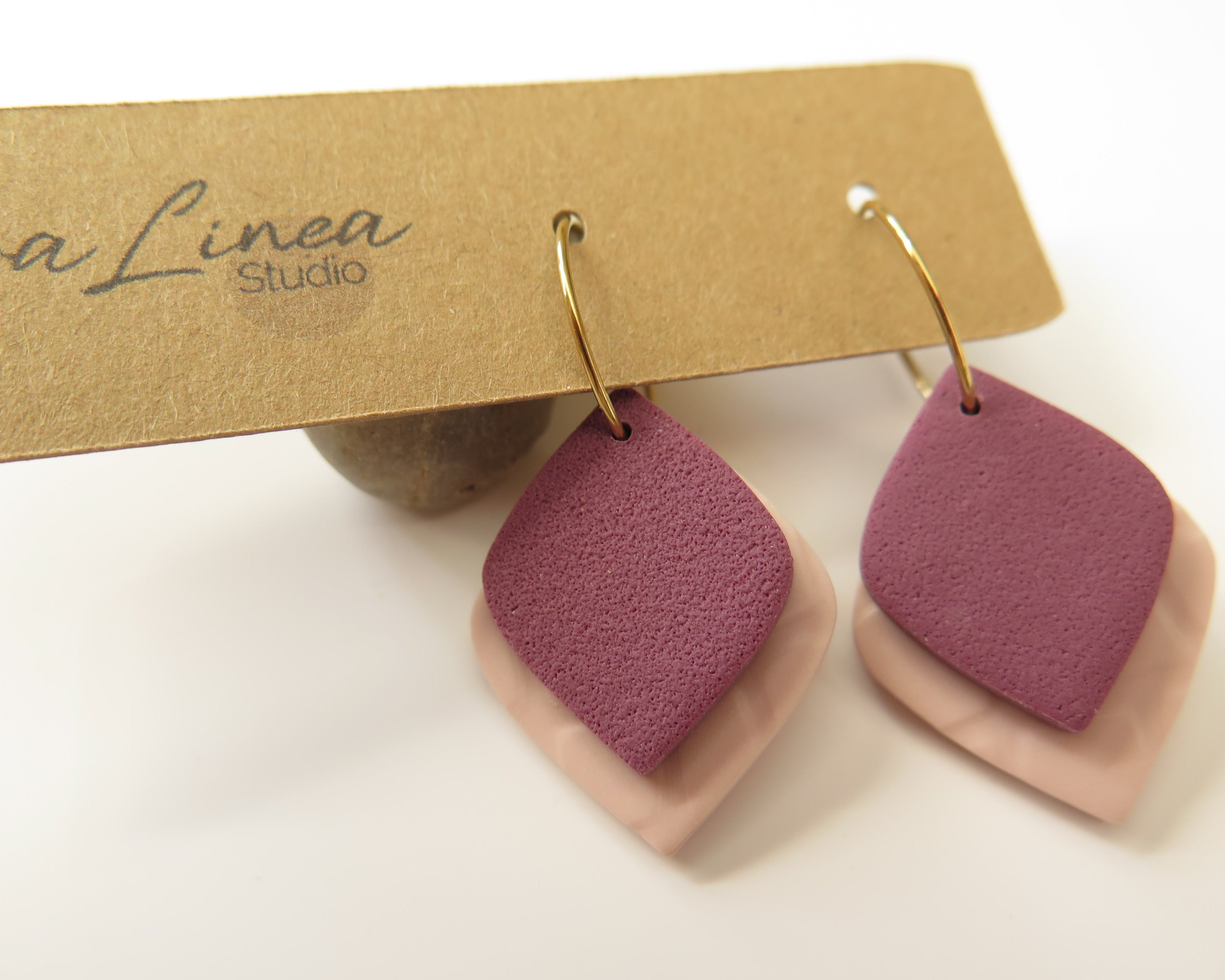 Overlapped Leafs rose/plum croco