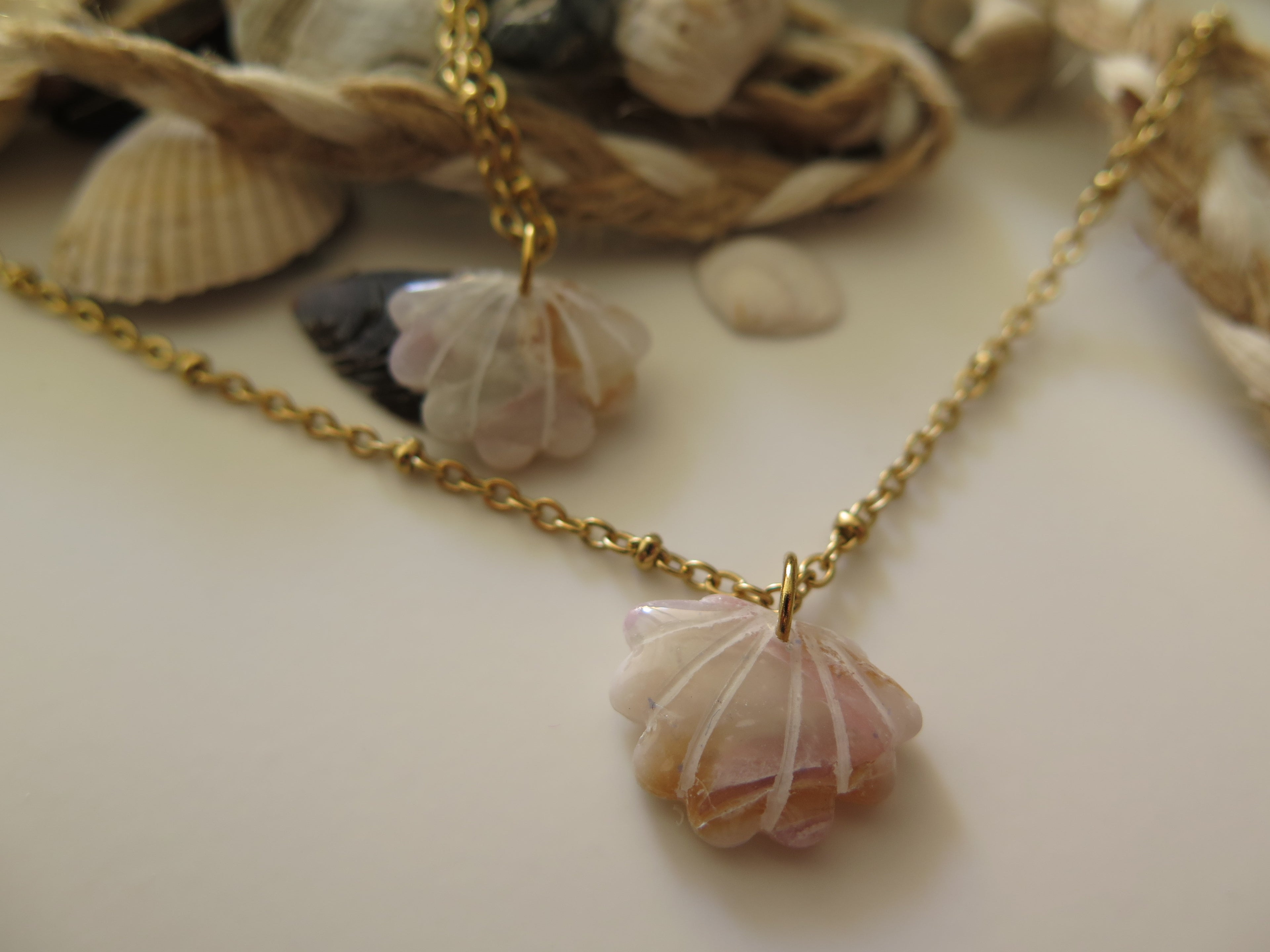 Kette Pearl Seashell
