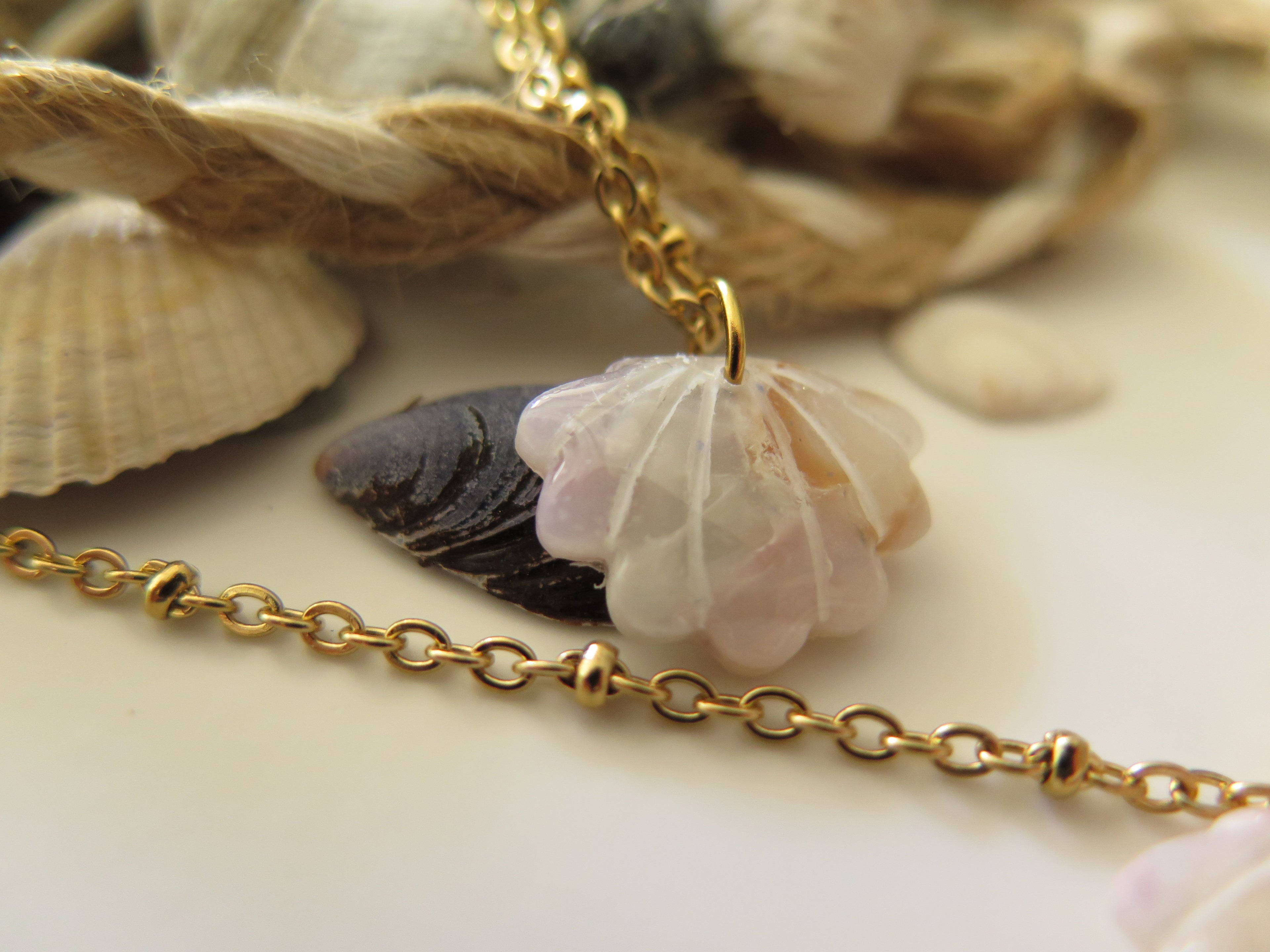 Kette Pearl Seashell