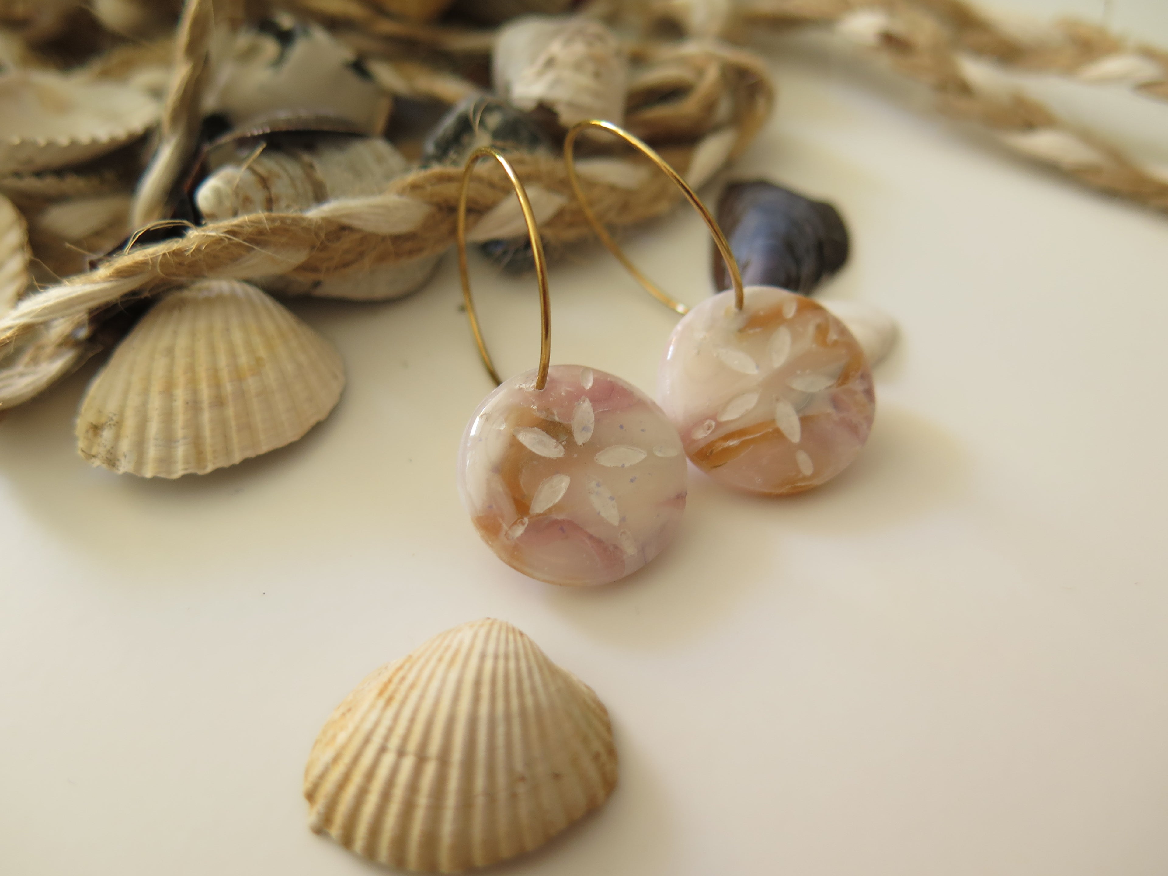 Ohrringe Pearl Seashell