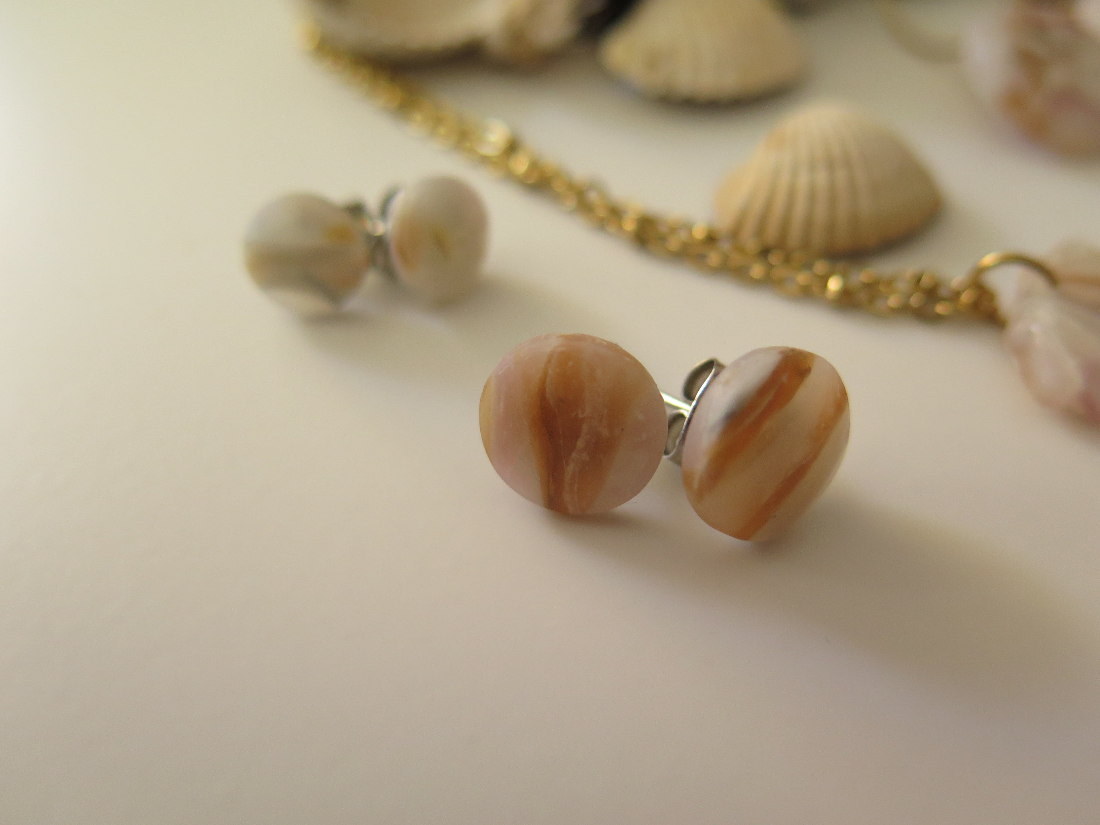 Ohrstecker Pearl Seashell