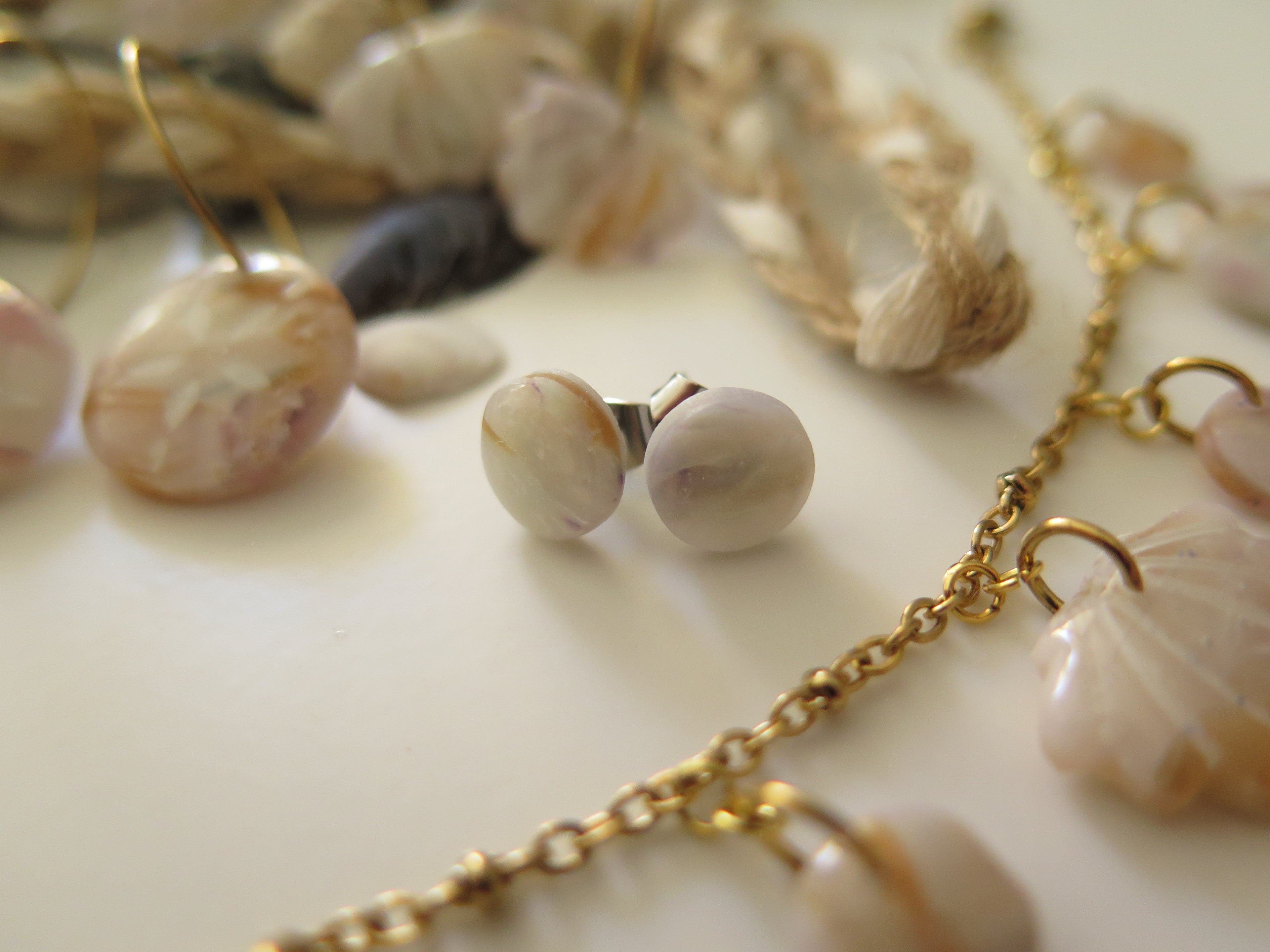 Ohrstecker Pearl Seashell